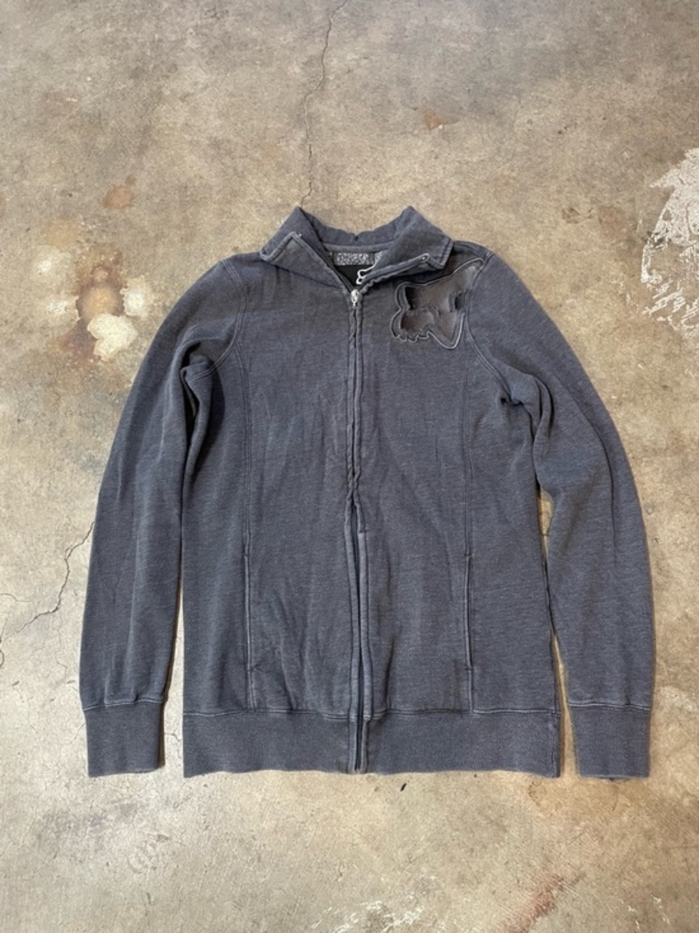 Y2K Fox Zip Up Sweatshirt